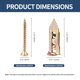 thumbnail image 4 of Kit de Anclajes para Drywall SOPAMI 100 piezas Metal Autoperforante, 4 of 6