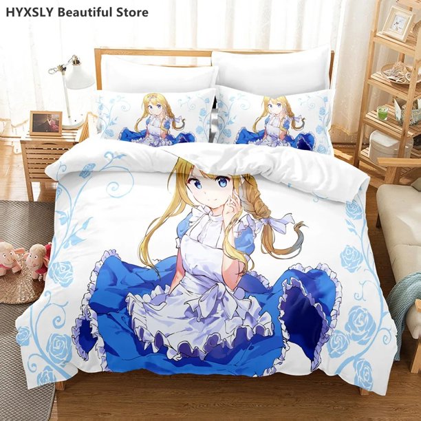 Sword Art Online Bedding Set Polyester Quilt Cover Pillowcases For Kids GiftDuvet Cover Sets