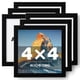 thumbnail image 1 of Marco de fotos ALIOBLONG 4x4 negro, paquete de 6, 1 of 9