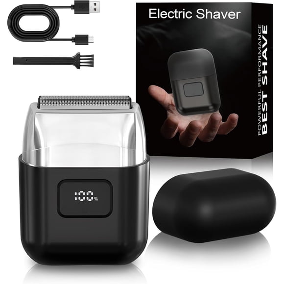 Afeitadora Foil YOXSPD NRW99 Mini 3 cuchillas IPX7 USB-C cara