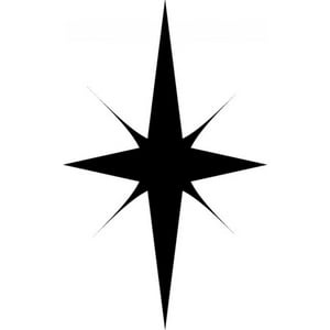 Rienda Libre Graphics - Decomural 8 Point Star Baby Nursery Ws-15242