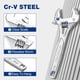 thumbnail image 5 of Llave inglesa WORKPRO 15 cm de acero Cr‑V con recubrimiento cromado satinado, 5 of 7