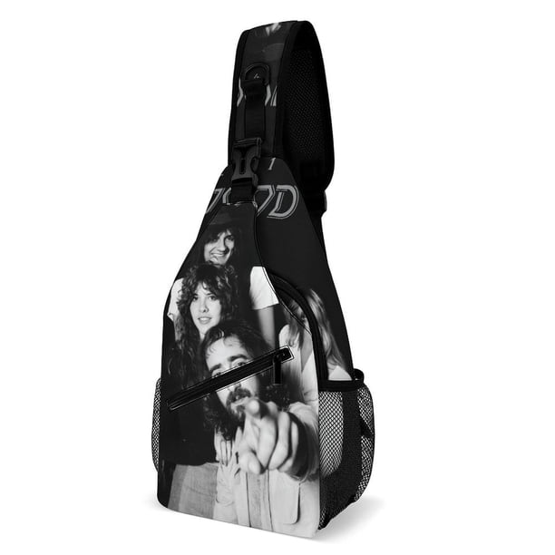 Fleetwood Mac Riñonera Bandolera con Estampado Integral para Hombres y Mujeres, Bolso Cruzado Gráfico de Tendencia, Mochila de Hombro Streetwear para Ciclismo y Deportes, Riñonera Versátil Casual
