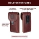 thumbnail image 3 of Funda para teléfono Occidental Leather Latigo Leather, con clip, 3 of 4