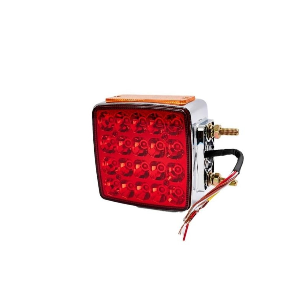 Stark - Foco Cuadrado Bicolor Rojo/ambar Led 10/30 Volts Der