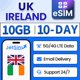 thumbnail image 1 of eSIM JETSIM Reino Unido e Irlanda 10 GB de datos prepago por 10 días, 1 of 6