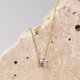 thumbnail image 3 of Collar HESHPAWS 14K Gold Plated Crystal Cubic Zirconia Dainty Choker 1.5 ct, 3 of 3