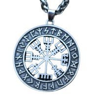 Ioensy - Collar Vikingo, Joyería Clásica Para Niños, Mujeres Y Hombres, Metal Plateado Antiguo