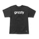 thumbnail image 1 of Polera Hombre Grizzly Griptape Lowercase Fadeaway Negro Letras Blancas, 1 of 5