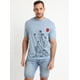 thumbnail image 2 of Polera Manga Corta Cuello Redondo Print Celeste celeste XL, 2 of 4
