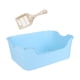 thumbnail image 3 of Caja de Arena para Gatos con Tapa Abierta, Orinal Grande, Inodoro Profundo, a Prueba de Salpicaduras, Caja de Arena Elevada Portátil para Todo Tipo de, 3 of 5