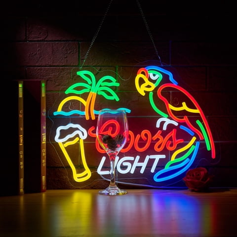 Duoweoy - Neón De Loro Para Cerveza 42X33 Cm Con