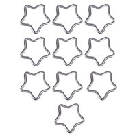 Magideal - 10 Mosquetones En Forma De Estrella De , Gancho De Llavero Resistente, Mosquetón Pequeño, Clips Para Llavero, Para Pesca En Casa, Camping, , Plata