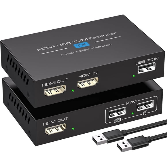 Extensor HDMI KVM USB VPFET 120M 1080P Cat5e67
