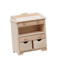 Magideal - Mesita De Noche Para Casa De Muñecas 1:12, Muebles De Madera En Miniatura, Mesa Auxiliar Moderna Para Decoración, Accesorios, Proyectos De Bricolaje,