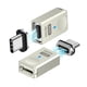 thumbnail image 1 of Adaptador magnético USB C HESKUL USB4 40 Gbps 240 W 8K 60 Hz (paquete de 2), 1 of 8