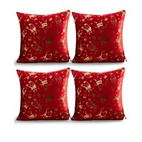 Genérico - Pack De 4 Fundas De Cojin Para Navidad M1