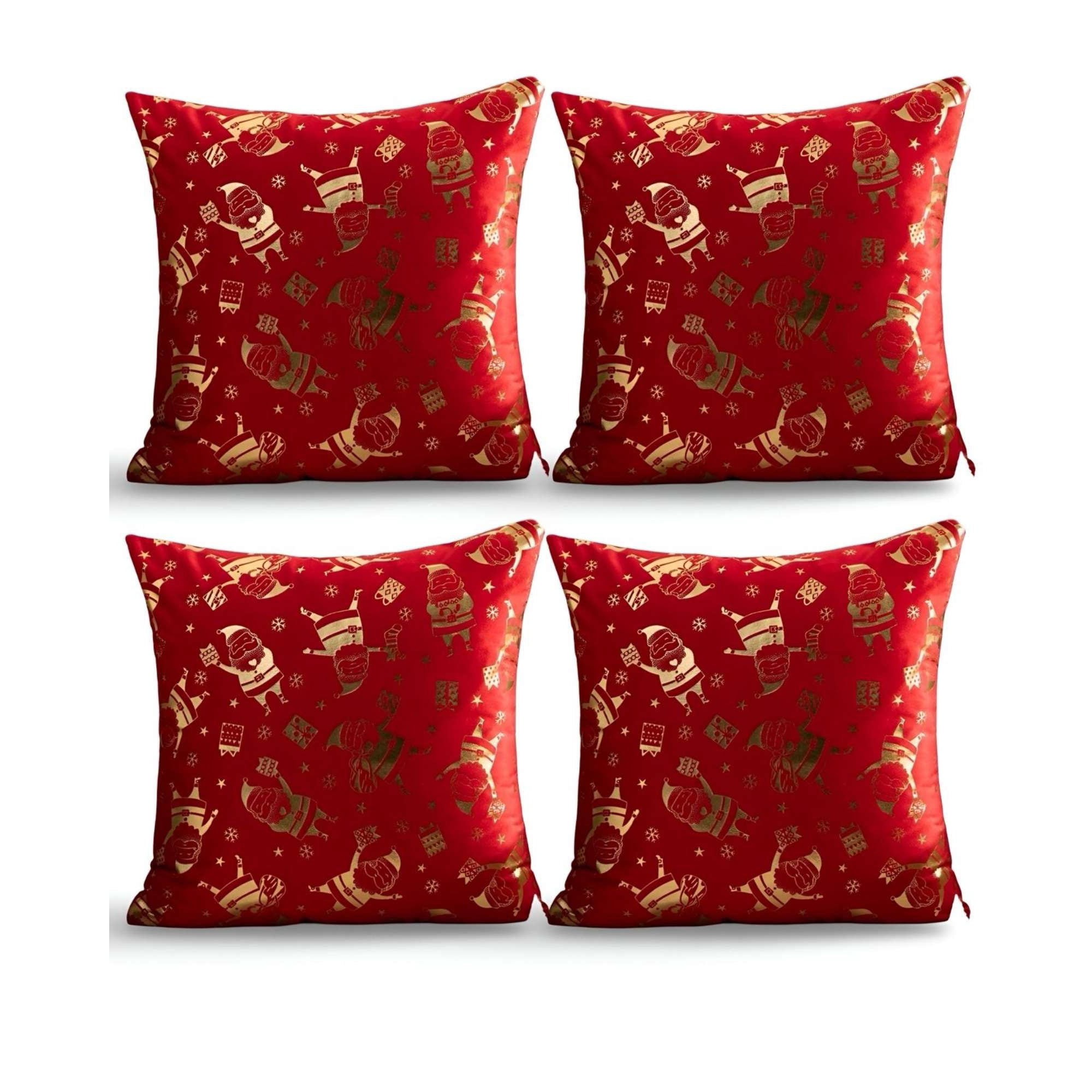 Genérico - Set De 4 Fundas De Cojin Para Navidad M1