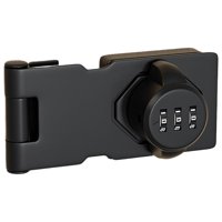 Bothyi - Cerradura Mecánica De 3 Dígitos Con Contraseña, Cerradura De Puerta Corredera Para Oficina, Jardín, Negro