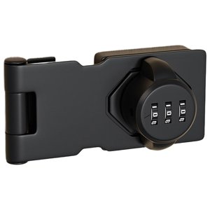 Bothyi - Cerradura Mecánica De 3 Dígitos Con Contraseña, Cerradura De Puerta Corredera Para Oficina, Jardín, Negro