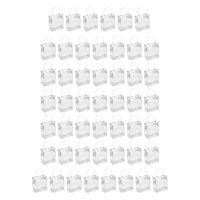 Magideal - 50 Bolsas De Regalo De Pvc Transparente, Bolsas Para Golosinas, Manualidades, Decoración Reutilizable, Bolsas De Mano Para Fiestas De Cumpleaños Y Bod Altura 15Cm