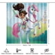 thumbnail image 2 of Nella la princesa caballero-theme 4-Piece Shower Curtain Set with Rugs, Waterproof Bathroom Decor Set Includes Bath Mat, U-Shaped Rug, Toilet Lid Cover and Curtain with Hooks, 2 of 6