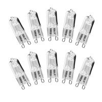 Magideal - 10 Uds. Lámparas Halógenas De 33W Bombillas G9, Duraderas, Ahorradoras De Energía, Blanco Cálido, Bombillas De Horno Para Lámpara De Araña De Luces De