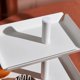 thumbnail image 4 of Soporte para bandeja de servicio de 3 niveles: soporte para bandeja de niveles blanco para entretenimiento y fiestas, bandejas de exhibición de alimentos de metal para postres, pasteles, pasteles, gal, 4 of 7