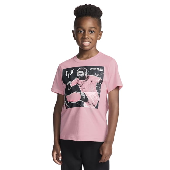 Remera Goal Kick Para Niños Corte Slim Fit Algodón Rosa Talle 6