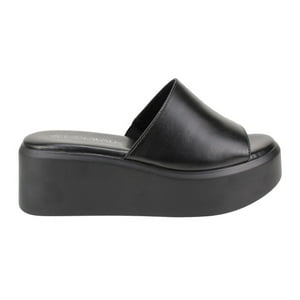 Sandalia New Walk Plataforma Delia Negra