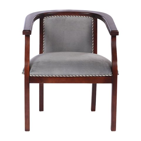 Latam Home - Sitial Stuttgart Tela Velvet Gris