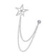 thumbnail image 2 of Broche De Estrella Para Cuello De Traje Para Hombre, Pin De Solapa, Insignia Duradera, Cadena Con Borlas, Accesorio Argent, 2 of 5