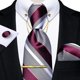 thumbnail image 1 of Corbatas Seda + Pin Cadena + Clip Dorado + Paño + Colleras gris Talla Única, 1 of 4