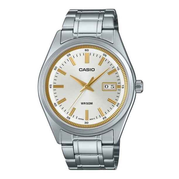 Reloj Casio Standard Analog Stainless Steel Silver Dial Quartz MTP-B180D-7AV Men's Watch