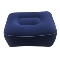 Magideal - Reposapiés Debajo Del Escritorio, Almohada Cómoda Para Reposapiés Y Pies, Reposapiés Inflable, Reposapiés Curvo, Cojín Para Oficina Y Hogar , Azul