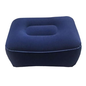 Magideal - Reposapiés Debajo Del Escritorio, Almohada Cómoda Para Reposapiés Y Pies, Reposapiés Inflable, Reposapiés Curvo, Cojín Para Oficina Y Hogar , Azul