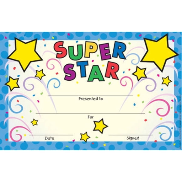 Recognition Rewards Eureka Back to School «Super Star», 36 unidades