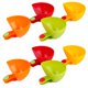 thumbnail image 1 of Juego de cuencos para patatas fritas y salsas Guyuyii Colorful, 8 piezas, para fiestas, 1 of 9