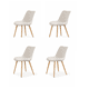 thumbnail image 1 of Pack de 4 sillas arpi lino beige wood, 1 of 2