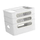 thumbnail image 4 of Router Rack Caja De Gestión De Cables Que Ahorra Espacio Para Sala De Estar Dormitorio Oficina Blanco 3 Niveles, 4 of 5