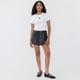 thumbnail image 4 of Short Mujer Falda Ecocuero Negro Corona, 4 of 5