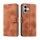 thumbnail image 1 of Funda Cartera para iPhone 17 Tapa con Ranuras, Soporte y Correa Marrón, 1 of 5