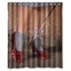 thumbnail image 1 of Cortina de ducha de El Mago de Oz con tacones rojos y ganchos (60 x 72 pulgadas), 1 of 3