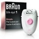 thumbnail image 1 of Depiladora Electrica Braun Silk Épil 1 Rosa, 1 of 3