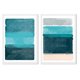 thumbnail image 1 of Set de Cuadros Abstracto Marino con Marco Blanco 50x40 CM, 1 of 1