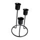 thumbnail image 3 of Portavelas Cónicos Candelabro De Metal De 3 Brazos Para Mesa Negro, 3 of 5