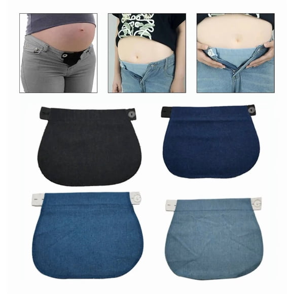Pack 4 Extensores Pantalón Para Embarazadas, Tela Resistente
