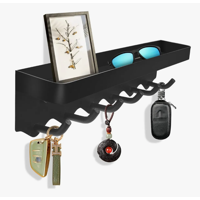 Genérica - Colgador De Llaves Con Compartimento 6 Ganchos 24Cm Viene Con Accesorios De Montaje.