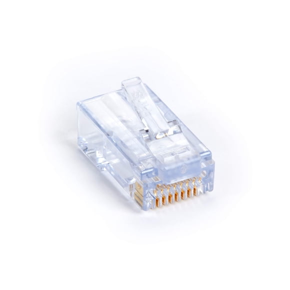 Conectores modulares CAT6 EZ-RJ45 Black Box, caja de 100, color negro