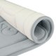 thumbnail image 4 of REGALWOVEN Alfombras de Baño de Espuma de Memoria, Fondo Antideslizante Alfombra de Baño Suave Absorbente de Agua Secado Rápido Alfombra de Baño Gris Claro 20" x 32", 4 of 6